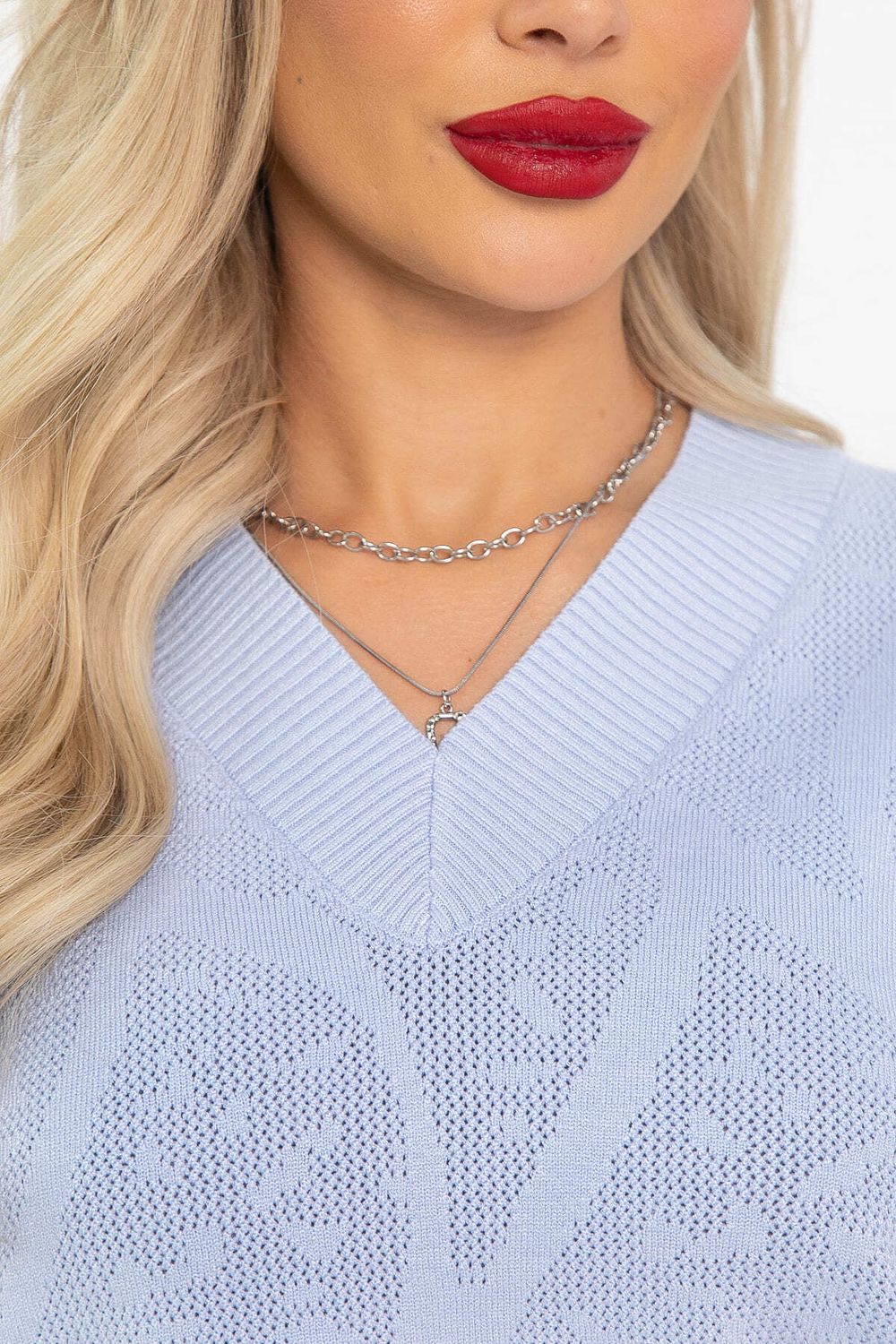 Джемпер хлопковый Карамелька (голубой) Б14627-4М LT Collection