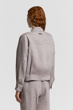 Легкая куртка PESERICO из чистого льна 42IT