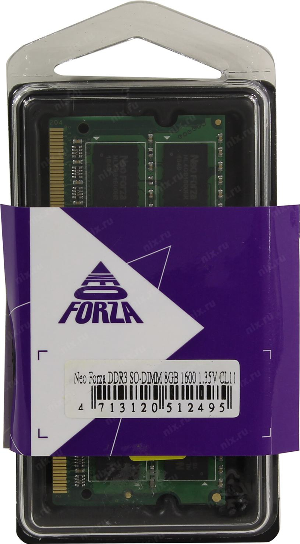 Модуль памяти Neo Forza <NMSO380D81-1600DA10> DDR3 SODIMM 8Gb <PC3-12800>