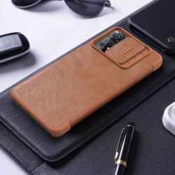 Кожаный чехол-книжка Nillkin Leather Qin для Xiaomi Redmi Note 11 Pro