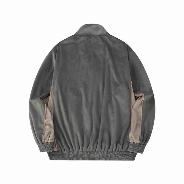 Олимпийка велюровая Puff серая - фото 2