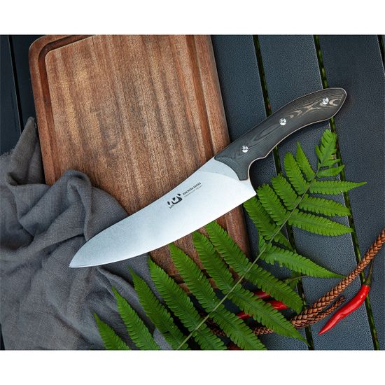 Нож кухонный Xin Cutlery XC115 Tactical Style Chef Knife с клинком из стали , рукоять карбон