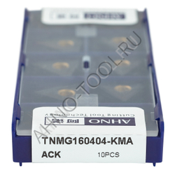 Пластина твердосплавная ISO TNMG160404-KMA ACK20E AHNO по чугуну, получистовая