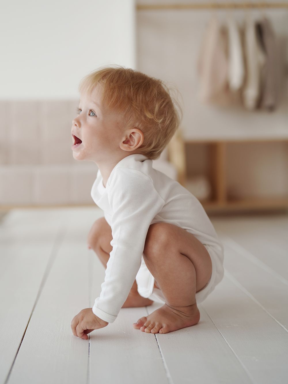 Боди с длинным рукавом "Сливки" 0+