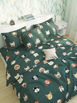 Простынь на резинке Сказка "Dogs " 180х200 см