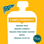 Serenity Kids, курица от курицы с горохом и морковью, для детей от 6 месяцев, 99 г (3,5 унции)