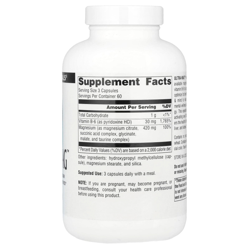 Source Naturals, Ultra-Mag ™, 180 веганских капсул