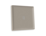 AP3620 Лицевая панель ALFA (Серо-бежевый матовый) для 1-кл  выключателей с подсветкой QUANT