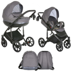 Коляска Tutis Mimi Style 3 в 1 New 2024 №059 Moonstone (Серый)