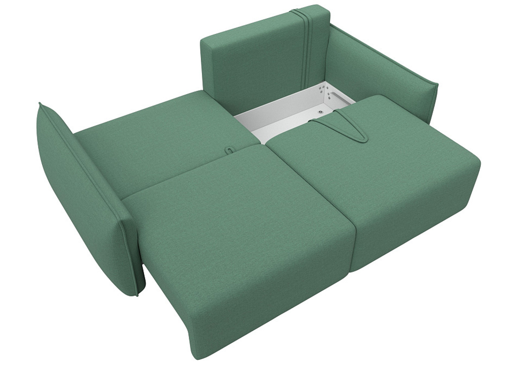 Диван прямой Лига-051 НПБ РОГОЖКА Амур 11 зеленый