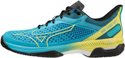 Теннисные кроссовки Mizuno Wave Exceed Tour 5 CC - jet blue/bolt neon/black