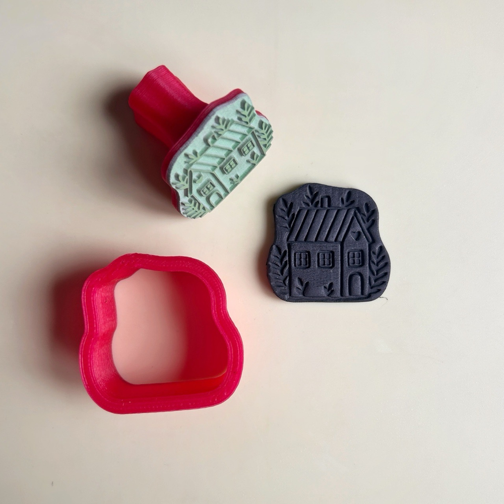 Штамп с вырубкой "Домик №4»