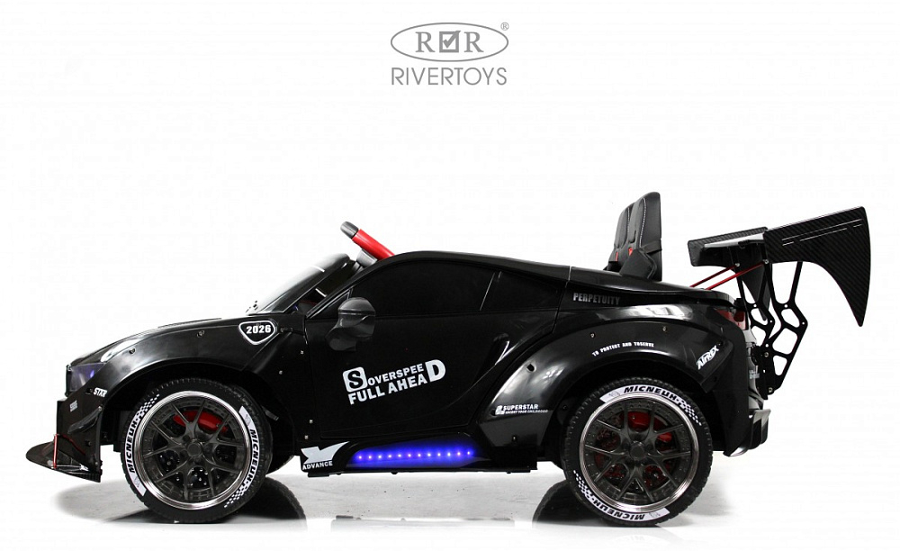 Детский электромобиль RiverToys G007GG черный