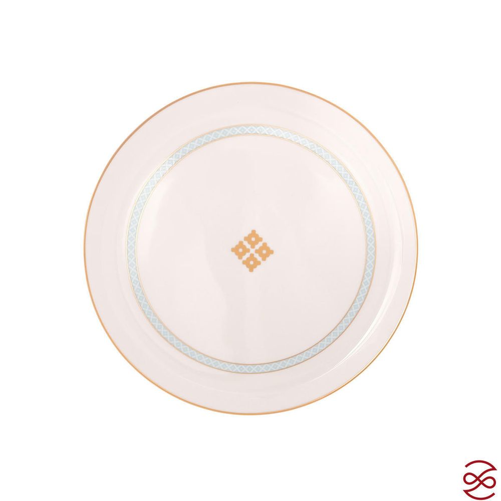 Блюдо круглое Falkenporzellan Corvara AERO BLUE-GOLD 31 см