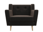 Кресло Брайтон, Коричневый, Велюр, 108868