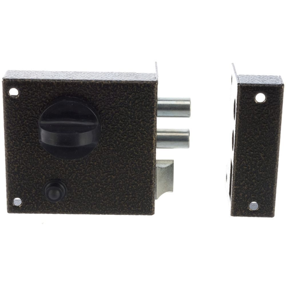 Замок накладной дверной, Омега, 3Н-3, 00-00000646, бронза