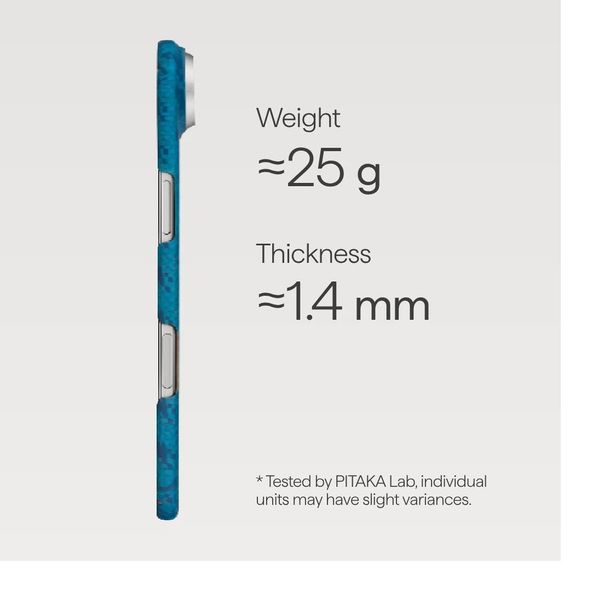 Чехол Pitaka Edge Case для iPhone Air, Индиго | Indigo