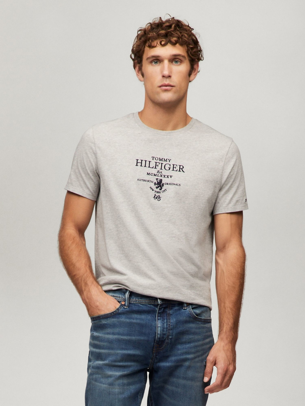 Футболка Tommy Hilfiger Tommy Heritage Logo Grey Heather