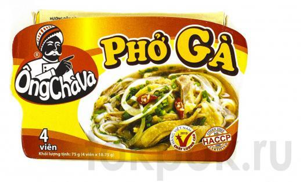 Бульонный кубик для приготовления Фо Га Ong Chava Pho Ga, 75 гр