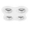 Комплект из светильников и рамки Lightstar Domino Round (214646+214606+214606+214606+214606) D64606060606