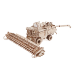 Самоходный комбайн GH800 c жаткой ЖЗК-9 от EWA - Деревянный конструктор, сборная механическая модель, 3D пазл