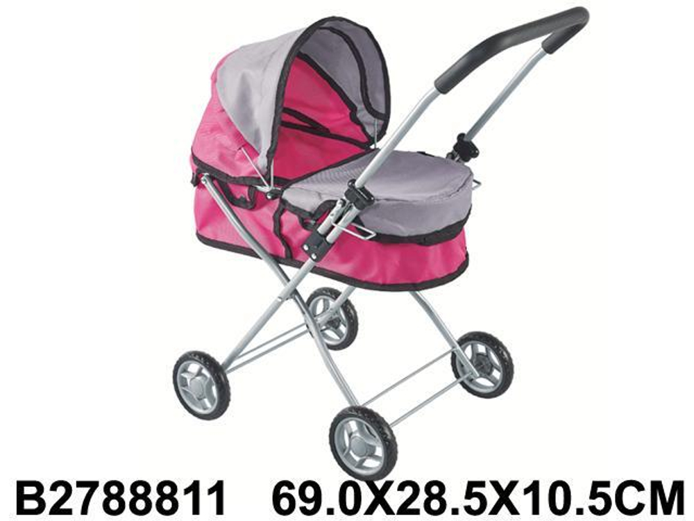 Коляска для куклы лежачая, пакет FL9199