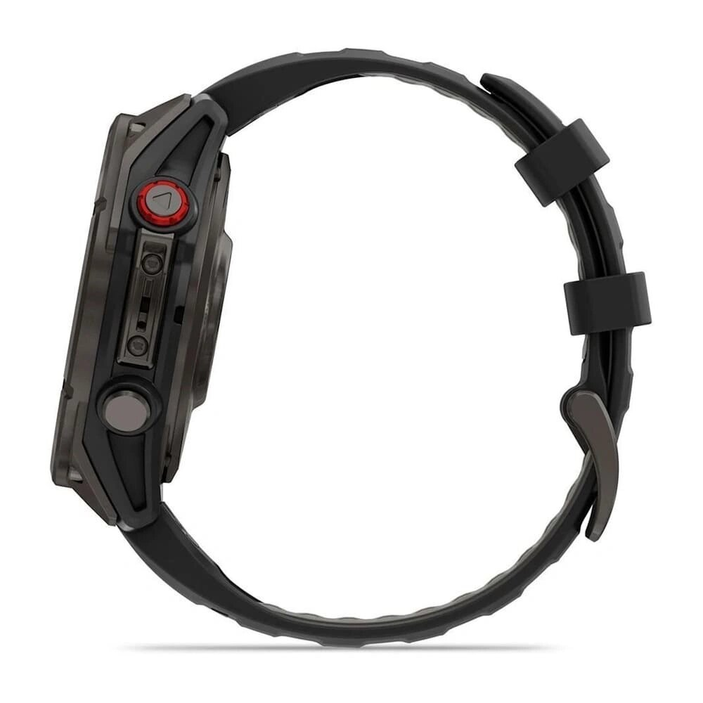 Умные часы Garmin Fenix 8 Pro 47mm, Amoled/Sapphire, Carbon Grey DLC Titanium with Black/Pebble Gray silicon Band (010-03198-01)