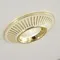 CLD042NW2 Дзета Белый+Золото  Св-к Встр. 7W*3500K