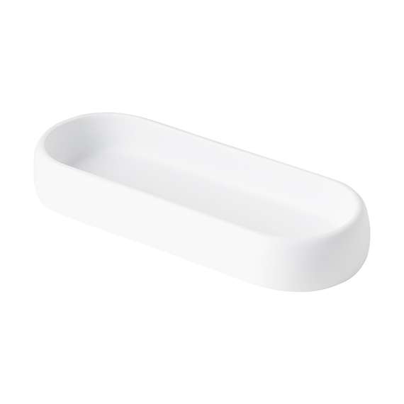 Подставка для ванных принадлежностей slim, белая, малая