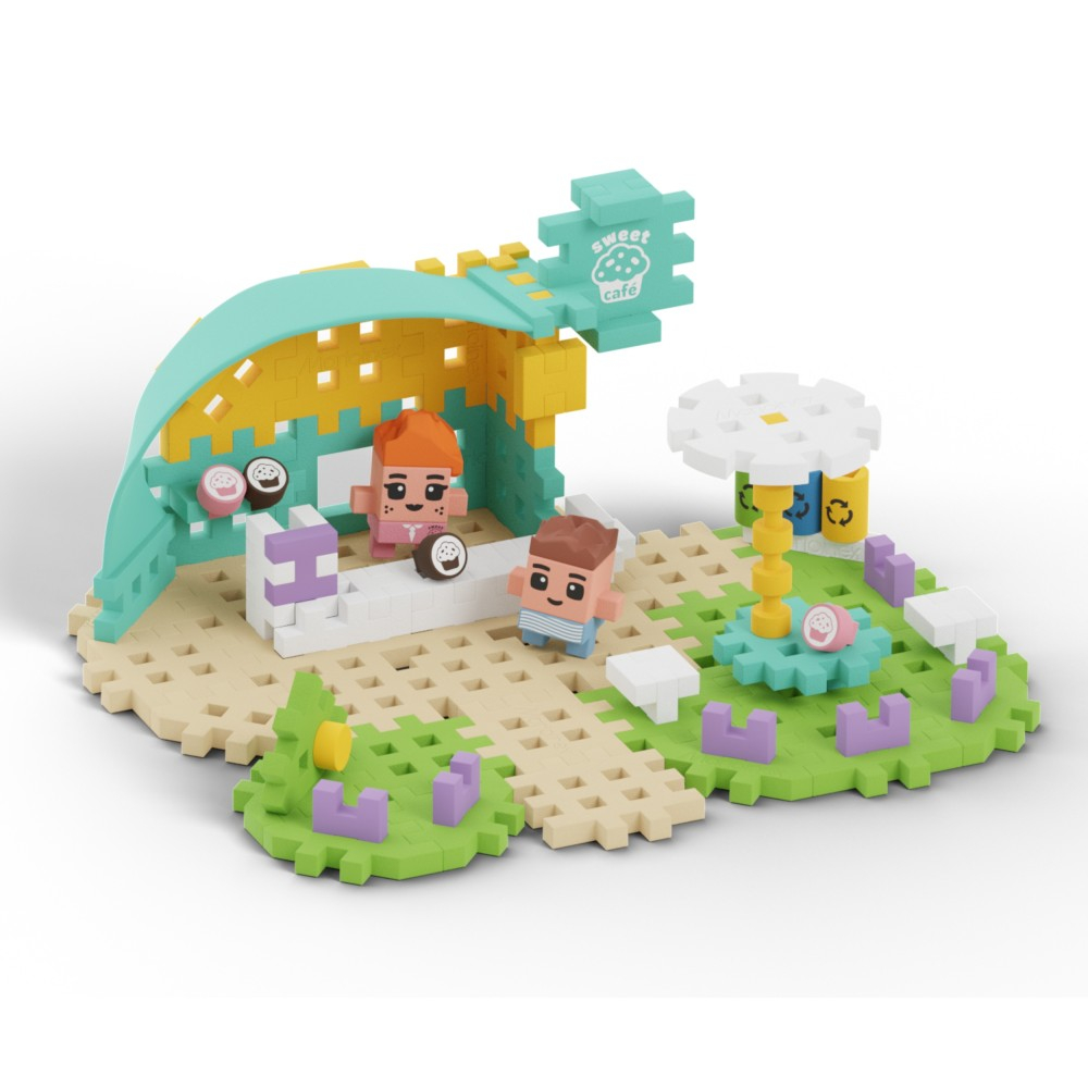 Marioinex - Конструктор Mini Waffle CITY Кафе 80 шт. 903186