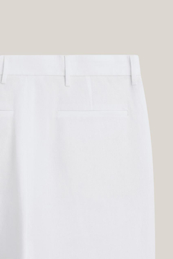 Massimo Dutti Льняные брюки с двойными вытачками - Limited Edition, белый