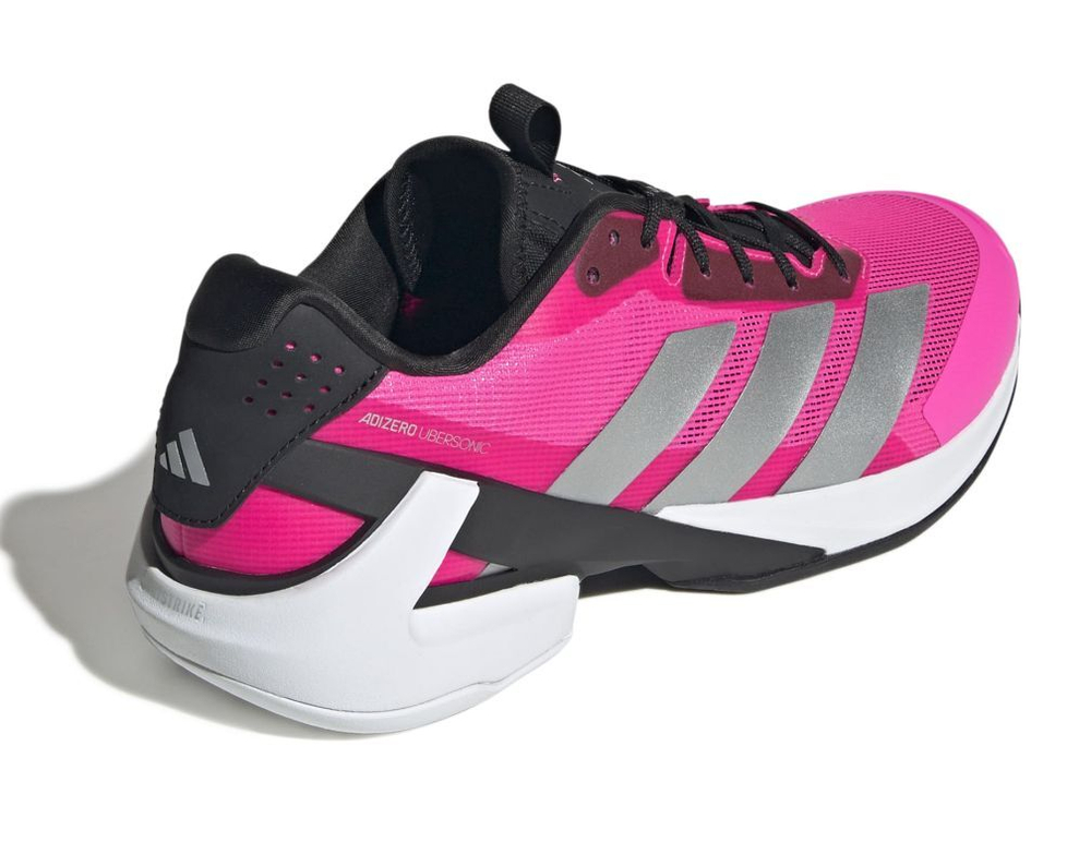 Мужские кроссовки теннисные Adidas Adizero Ubersonic 5 M NM - lucid pink/silver metallic/core black