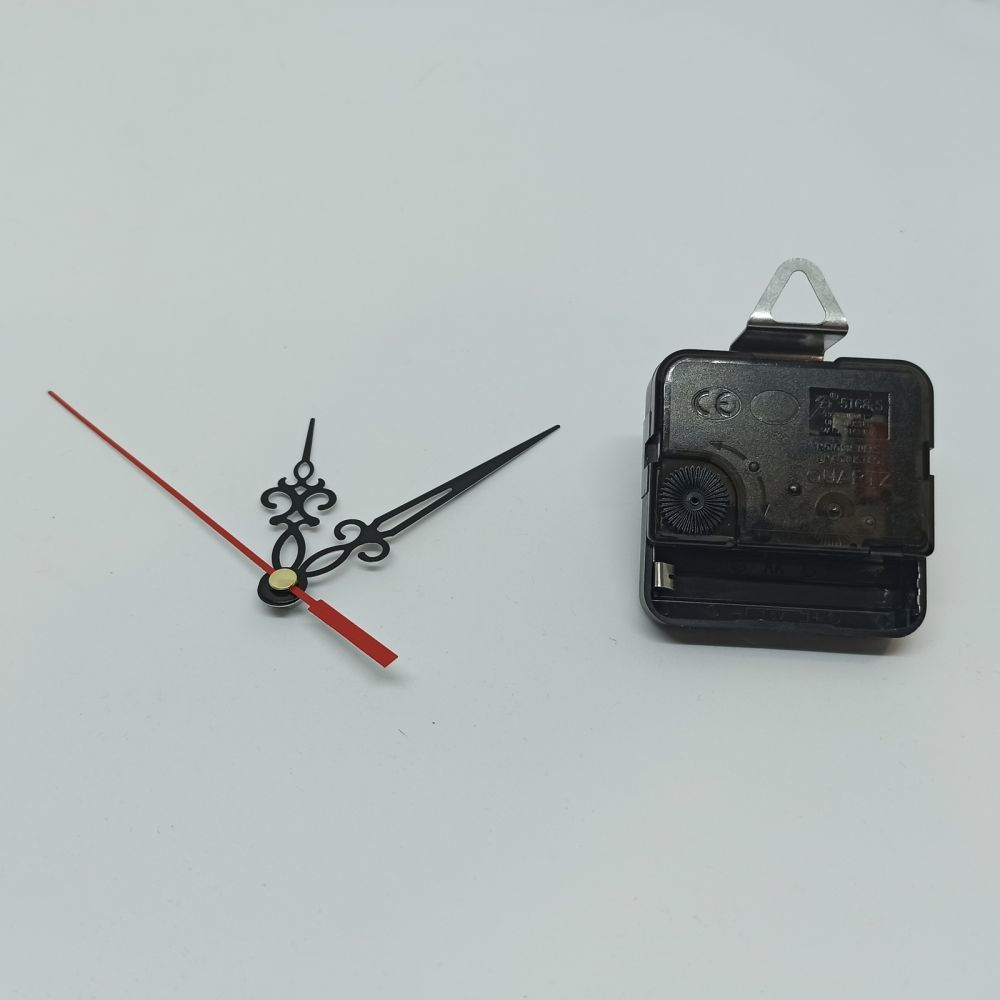 Часовой механизм, шток 16 мм, со стрелками №16 (1уп = 5шт)