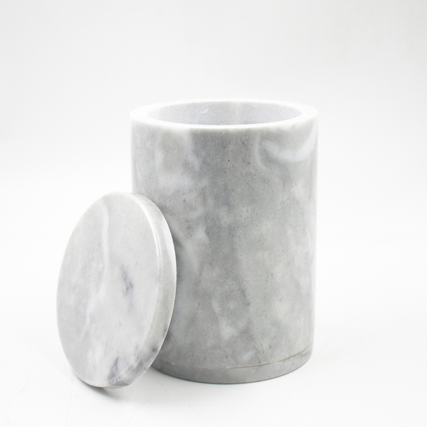 Урна для праха точеная мрамор 1 л