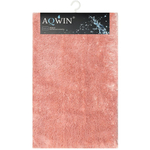 Коврик для ванной, 0.5х0.8 м, ПЭ, т-роз, Aqwin, Велюр, TR1551DP