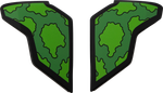 Пластины для Airflite helmets / Черно-зеленый
