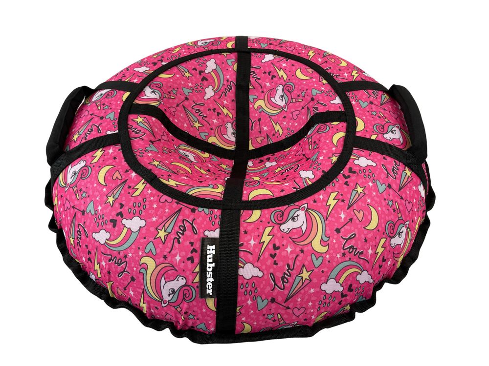 Тюбинг Hubster Люкс Pro S Единорог розовый