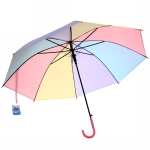 Зонт детский полуавтомат «Ultramarine - Радуга», пастель, 8 спиц, d-92, в сложе. виде 71см●