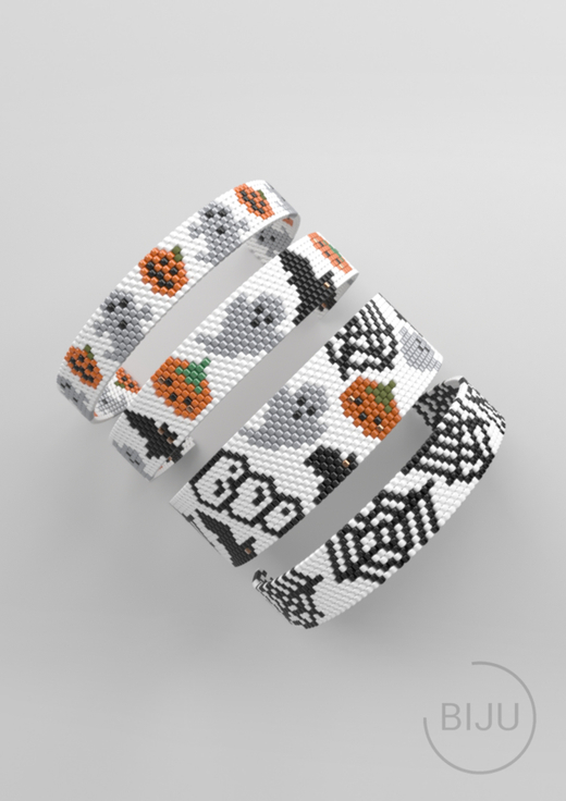 Схема PEYOTE, Схема браслета мозаичное плетение, узор из Miyuki Delica 11/0, файл PDF, №437