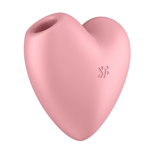 Розовый вибромассажер 7,5см с вакуум-волновой стимуляцией Satisfyer Cutie Heart J2018-276-1
