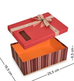 WG-76/1-A Коробка подарочная «Прямоугольник» цв.красный