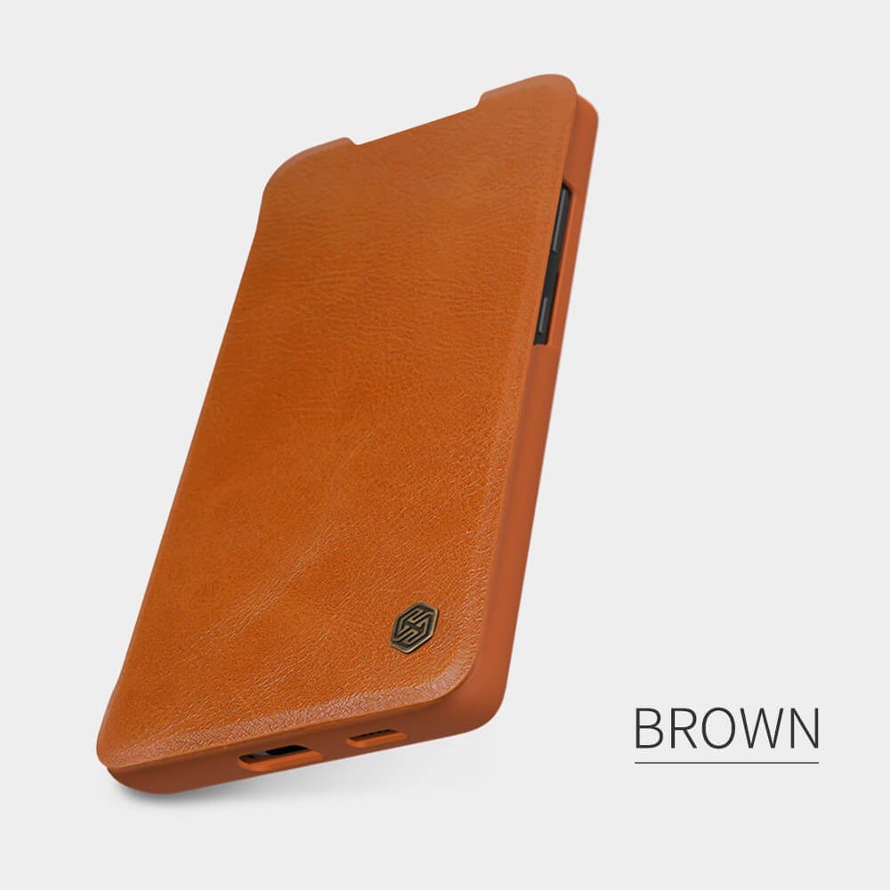 Кожаный чехол-книжка Nillkin Leather Qin для Samsung Galaxy S21 Ultra