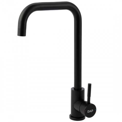 Смеситель для кухни DAP высокий излив, карт. 35, ЧЕРНЫЙ DL460004BL