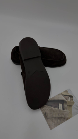 Туфли женские натуральная кожа/замша артикул 5507-17 цвет "шоколадный"