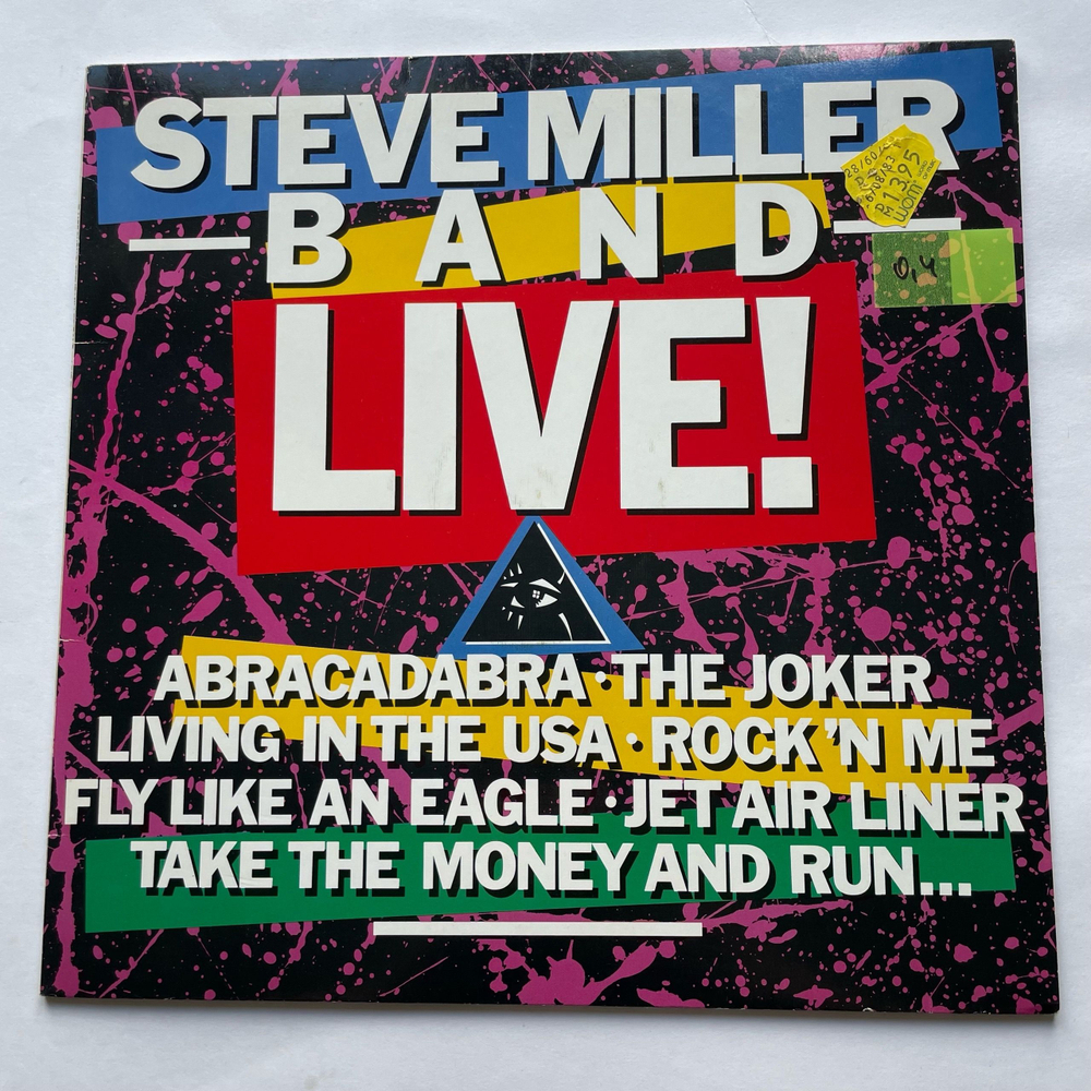 Винтажная виниловая пластинка LP Steve Miller Band Live (Германия 1983)