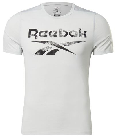 Мужская теннисная футболка Reebok Workout Ready Activechill Tee M - pure grey
