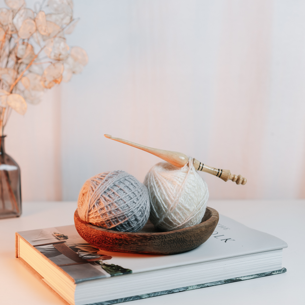 Деревянный крючок для вязания из кедра 6 мм. K300