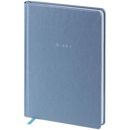 Ежедневник недатированный Спейс, А5, 136л, кожзам, Grace pearl, серый, серебр.срез