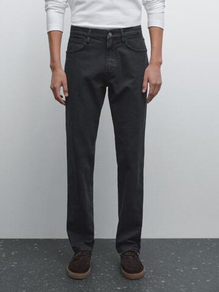 Massimo Dutti Зауженные джинсы, темно-синий