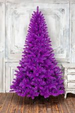 Искусственная фиолетовая елка «Искристая фиолетовая» (пвх) 120 см / 1.2 м